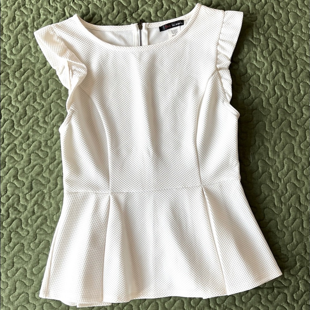 Peplum top Brand: Fire Los Angeles Size: M
